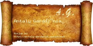 Antaly Gardénia névjegykártya